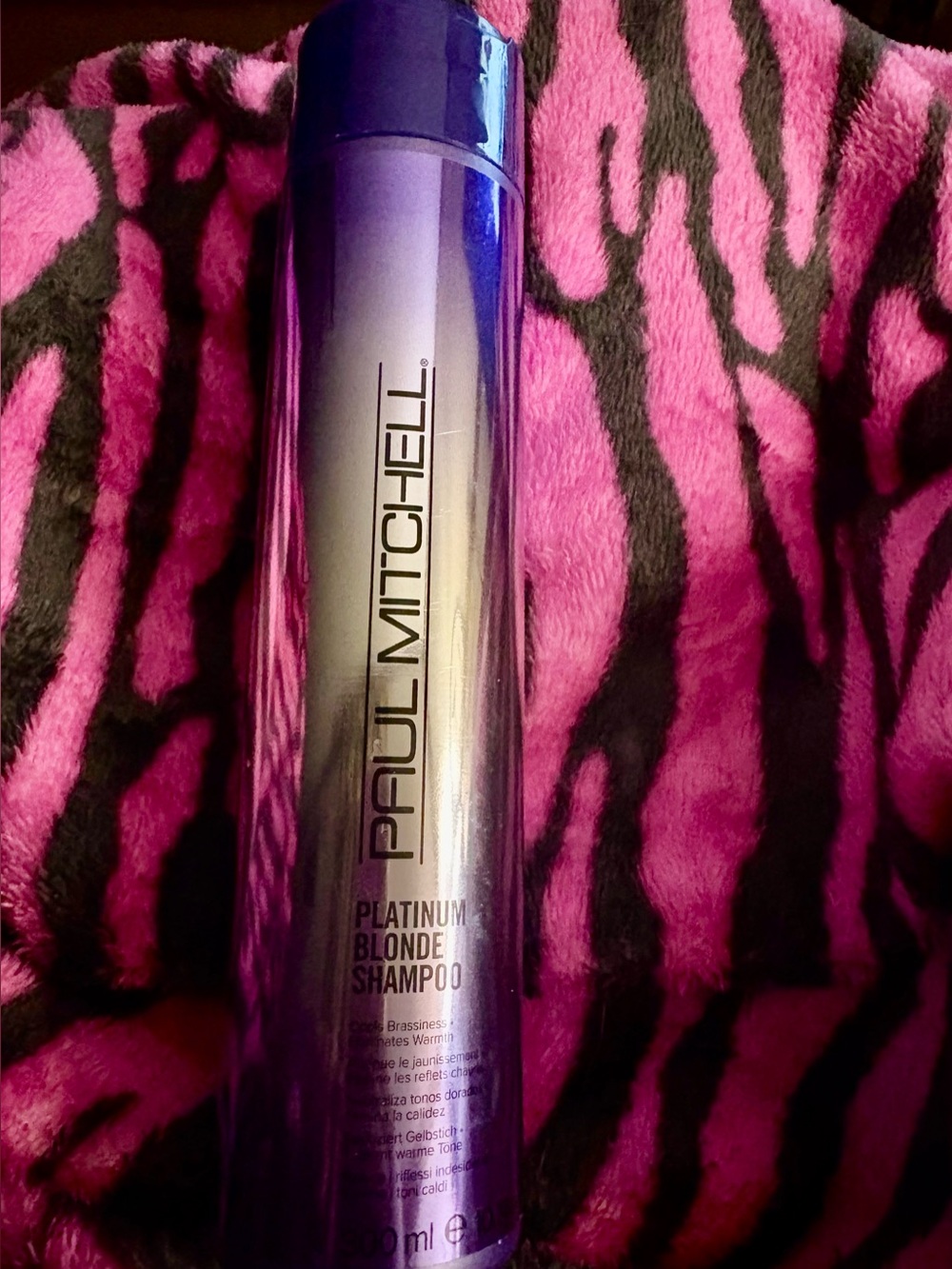 Paul Mitchell Platinum Blonde Shampoo — Purple with Pink Accents